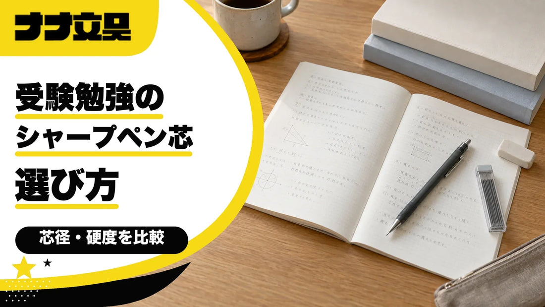 受験勉強がはかどる筆記具・シャープペン芯の選び方｜芯径・硬度から本体まで【ナナ文具スタッフが解説】