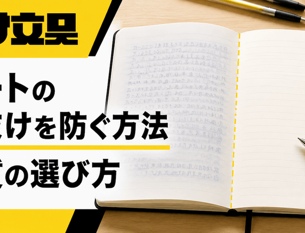 ノートの裏抜けを防ぐ方法と紙質の選び方【月島の文具店ナナ文具】