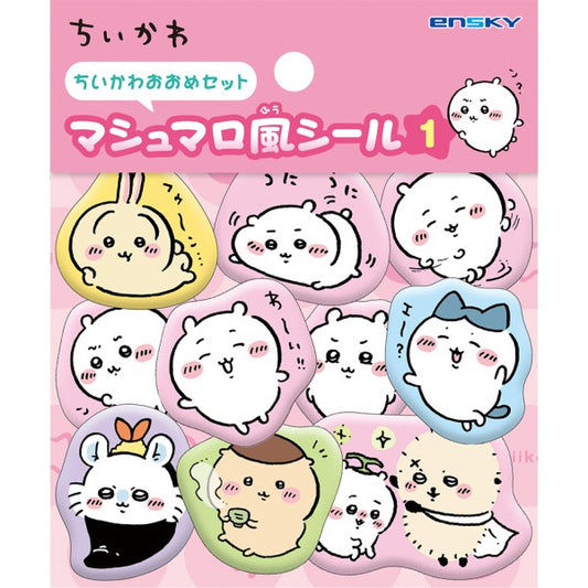 エンスカイ マシュマロ風シール ちいかわ ちいかわおおめセット