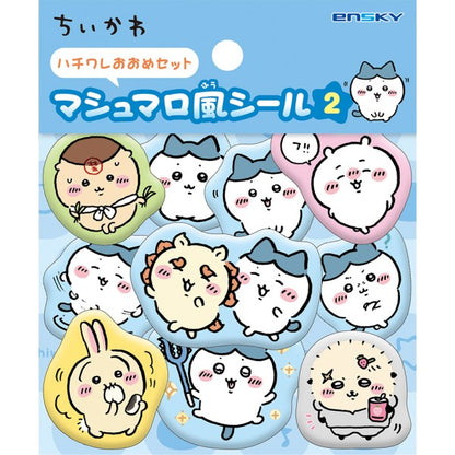 エンスカイ マシュマロ風シール ちいかわ ハチワレおおめセット