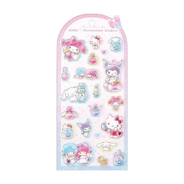 ティーズファクトリー サンリオキャラクターズ ジュエルマシュマロステッカー SR-5562005CS