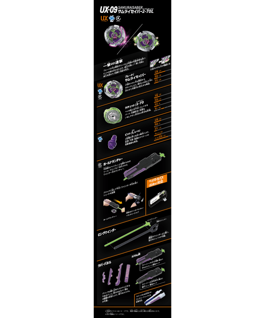 タカラトミー UX-09 スターター サムライセイバー2-70L