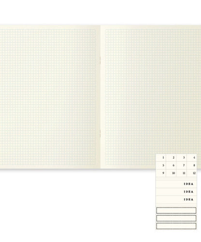 デザインフィル MDノート ライト A4変形判 方眼罫 3冊組A